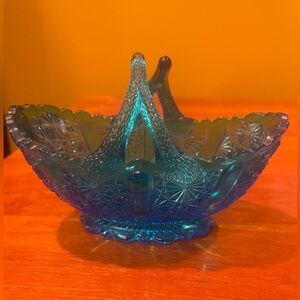 Fenton Art Glass Split Basket